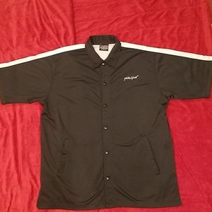 FuBu Vintage Shortsleeve Black Track Jacket